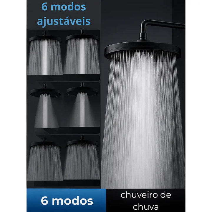 Chuveiro-Para-Banheiro-Clear-Preto-Moderno-Premium