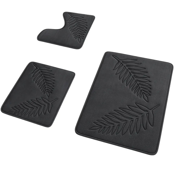 Kit Tapete Para Banheiro Ruka Preto