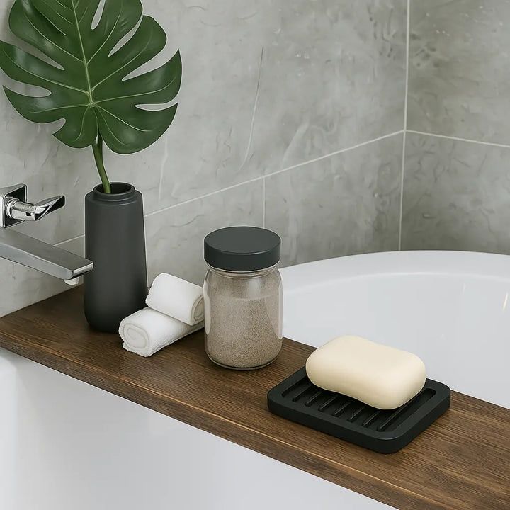 Saboneteira-Para-Banheiro-Bilu-Preta-Minimalista