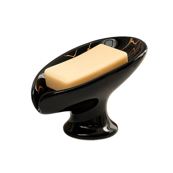 Saboneteira-Para-Banheiro-Ceramica-Preta-Detalhes