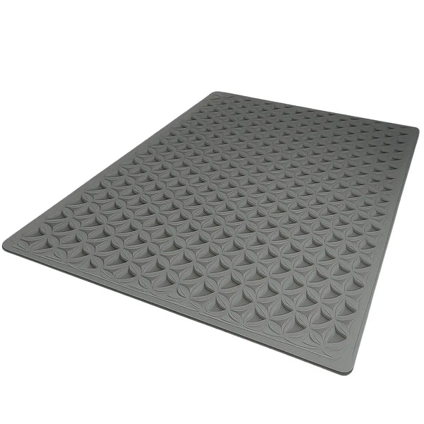 Tapete Para Banheiro Pvc Vacum Cinza