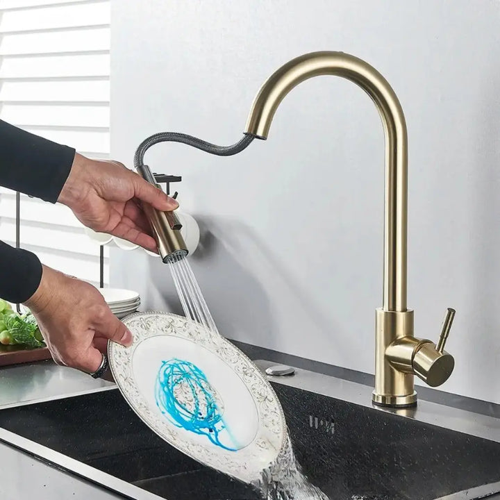 Torneira-Gourmet-Sense-Dourada-Eco-Friendly