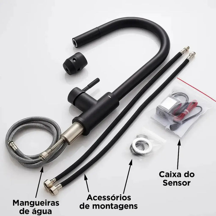 Torneira-Gourmet-Sense-Preta-Resistente-a-Corrosao