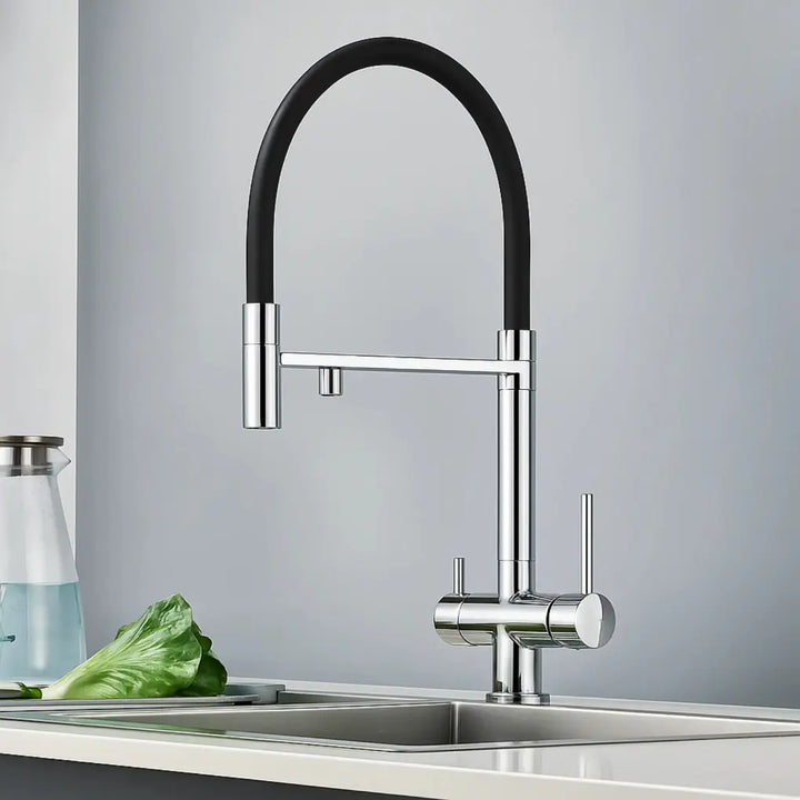 Torneira-Gourmet-Shine-Prata-Com-Misturador-De-Agua