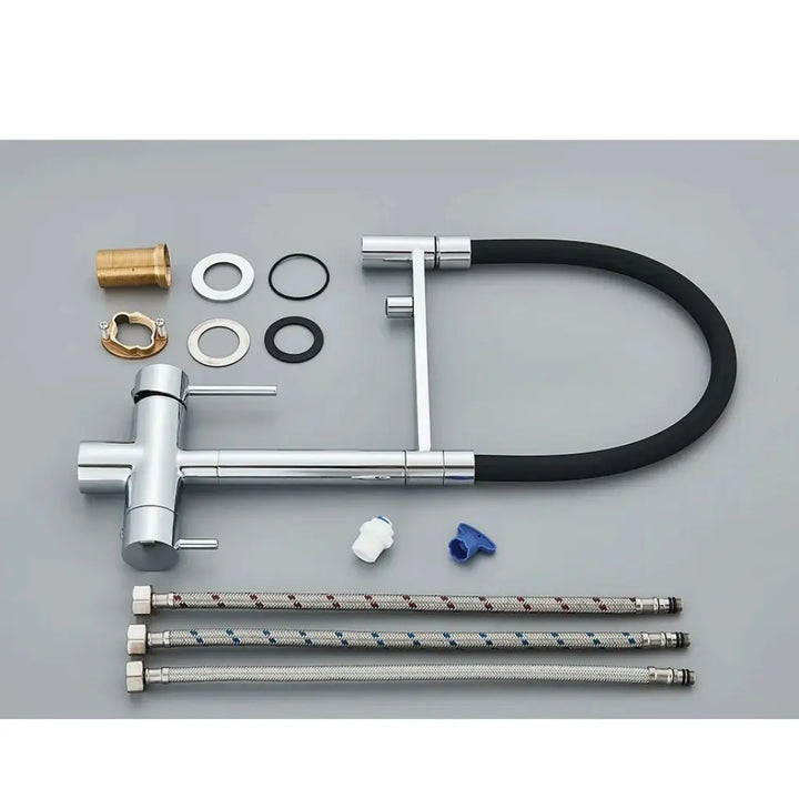 Torneira-Gourmet-Shine-Prata-Design-De-Luxo