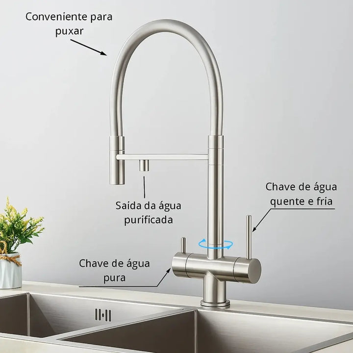 Torneira-Gourmet-Shine-Prata-detelhes-luxo