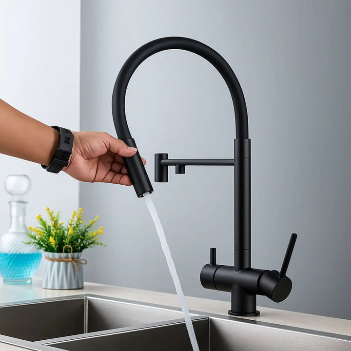 Torneira-Gourmet-Shine-Preta-Com-Controle-De-Temperatura