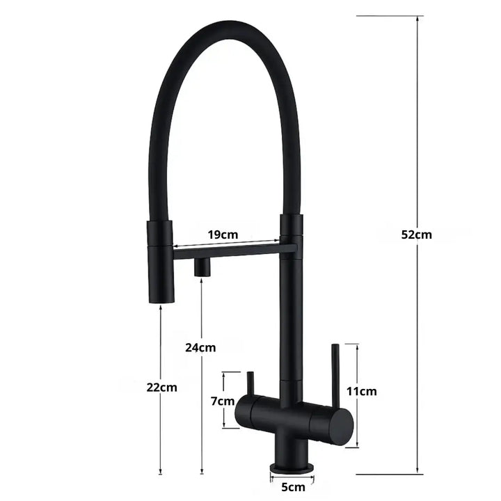 Torneira-Gourmet-Shine-Preta-Detalhes