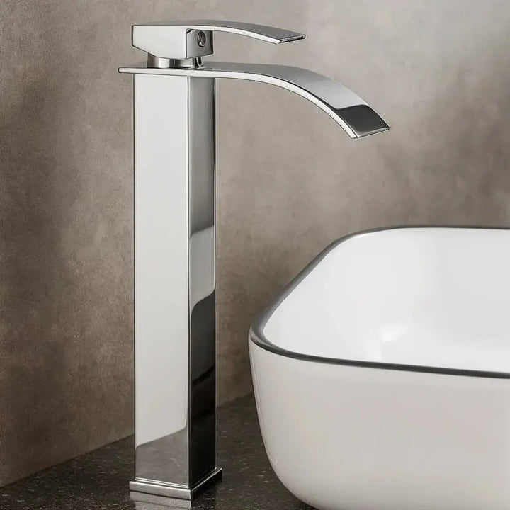 Torneira-Para-Banheiro-Aurea-Prata-Luxuosa-e-Duravel